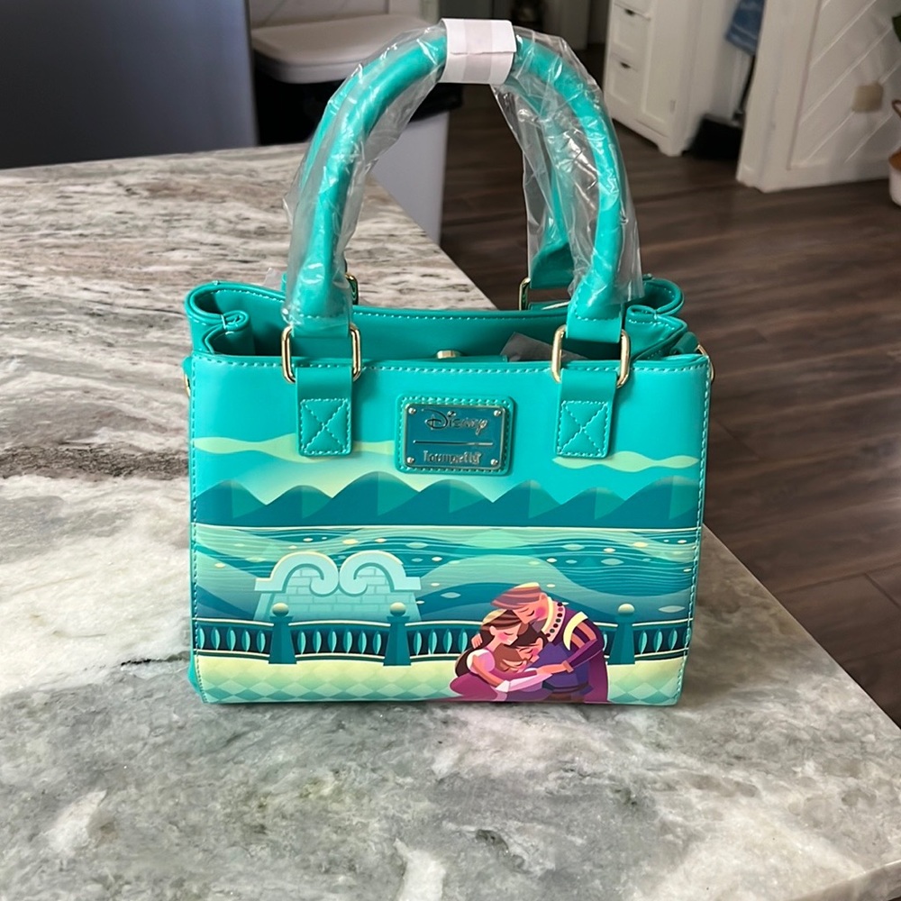 Loungefly Disney Tangled glow in the dark crossbody
